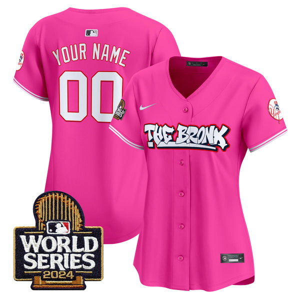 Yankees The Bronx 2024 World Series Vapor Premier Limited Custom Jersey - All Stitched