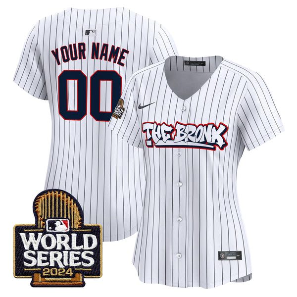 Yankees The Bronx 2024 World Series Vapor Premier Limited Custom Jersey - All Stitched