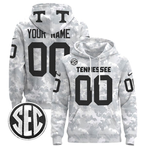 Tennessee Volunteers 2024 Salute to Service Custom Pullover Hoodie - All Stitched