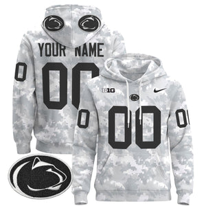 Penn State Nittany Lions 2024 Salute to Service Custom Pullover Hoodie - All Stitched