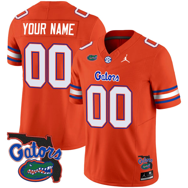 Florida Gators 2023 Vapor Limited Custom Jersey - Florida Map - All Stitched