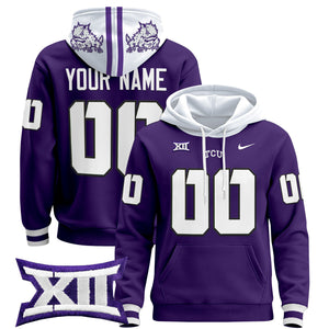 TCU Horned Frogs 2024 Custom Pullover Hoodie - All Stitched