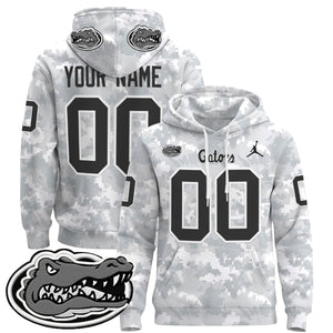 Florida Gators 2024 Salute to Service Custom Pullover Hoodie - All Stitched