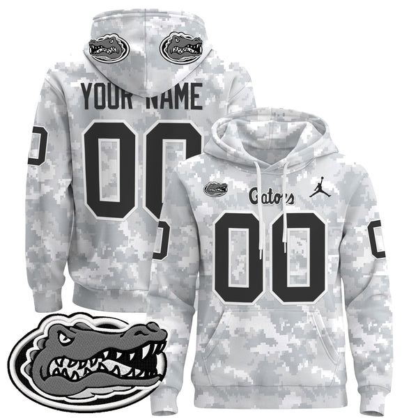 Florida Gators 2024 Salute to Service Custom Pullover Hoodie - All Stitched