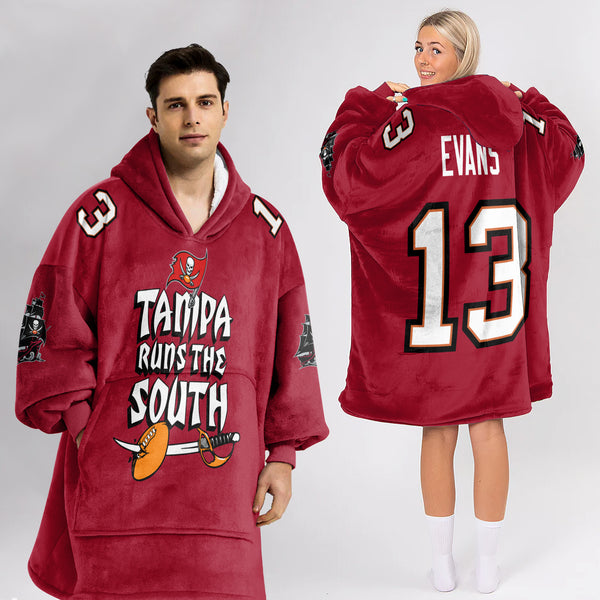 Adult 13 Tampa Bay Football Unisex Blanket Hoodie
