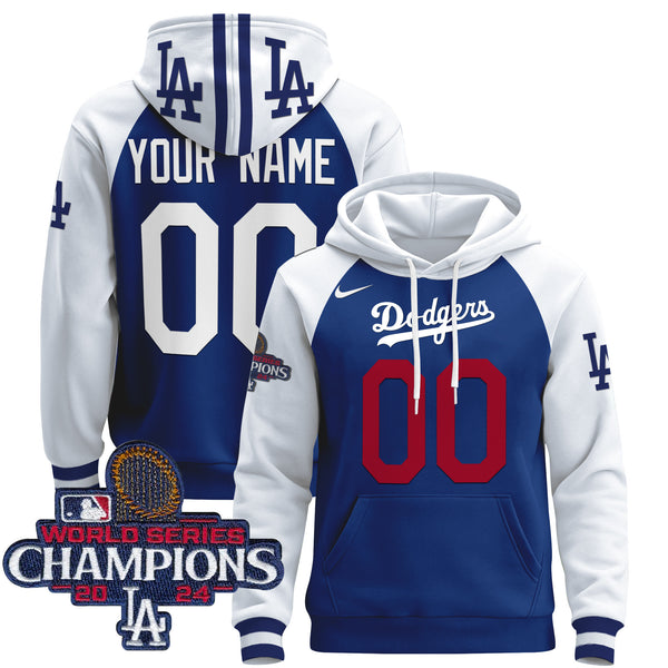 Dodgers 2024 World Series Champions Custom Pullover Hoodie - All Stitched