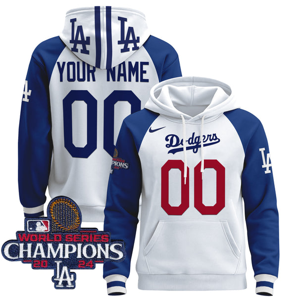 Dodgers 2024 World Series Champions Custom Pullover Hoodie - All Stitched
