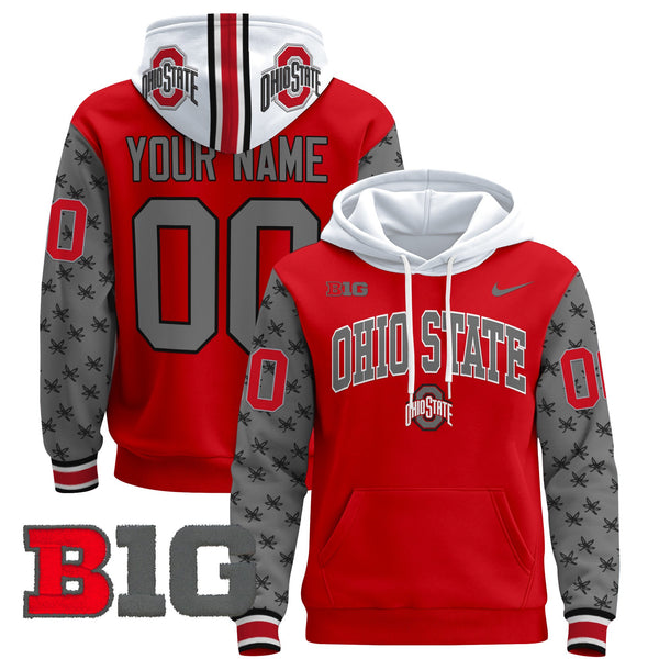 Ohio State Buckeyes 2024 Custom Pullover Hoodie V2 - All Stitched