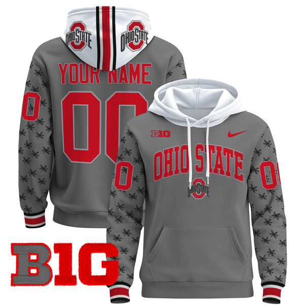 Ohio State Buckeyes 2024 Custom Pullover Hoodie V2 - All Stitched