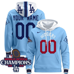 Dodgers Tribute 2024 World Series Champions Custom Pullover Hoodie - All Stitched