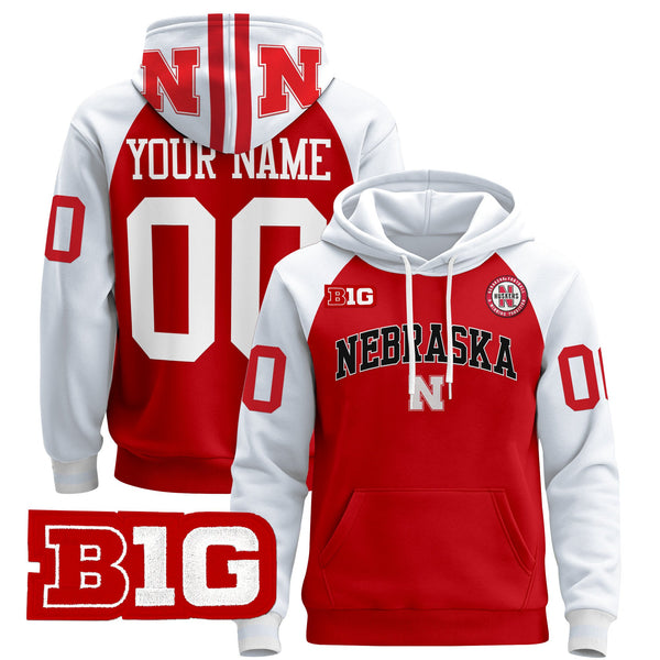 Nebraska Cornhuskers 2024 Custom Pullover Hoodie V3 - All Stitched