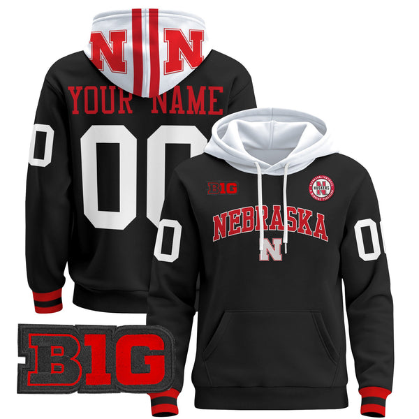 Nebraska Cornhuskers 2024 Custom Pullover Hoodie V3 - All Stitched