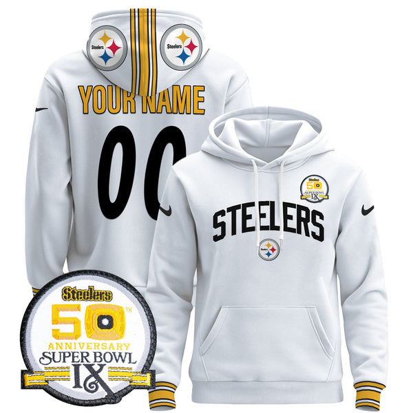 Pittsburgh Steelers 2024 Custom Pullover Hoodie V2 - All Stitched