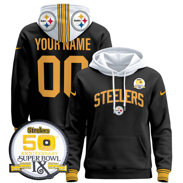 Pittsburgh Steelers 2024 Custom Pullover Hoodie V2 - All Stitched