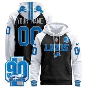 Detroit Lions 2025 Custom Pullover Hoodie V2 - All Stitched