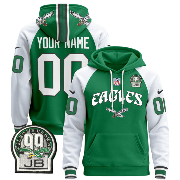 Philadelphia Eagles 2024 Custom Pullover Hoodie V3 - All Stitched