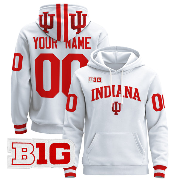 Indiana Hoosiers 2024 Custom Pullover Hoodie V2 - All Stitched