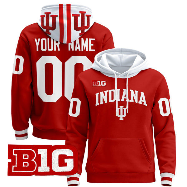 Indiana Hoosiers 2024 Custom Pullover Hoodie V2 - All Stitched