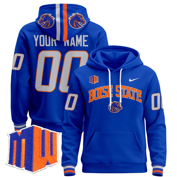 Boise State Broncos 2024 Custom Pullover Hoodie V2 - All Stitched