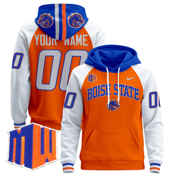 Boise State Broncos 2024 Custom Pullover Hoodie V2 - All Stitched