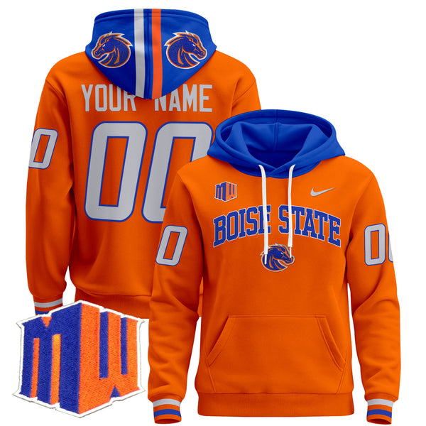 Boise State Broncos 2024 Custom Pullover Hoodie V2 - All Stitched