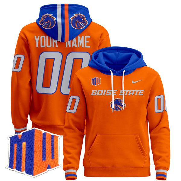 Boise State Broncos 2024 Custom Pullover Hoodie V3 - All Stitched