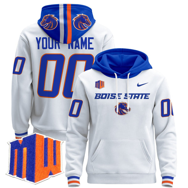 Boise State Broncos 2024 Custom Pullover Hoodie V3 - All Stitched