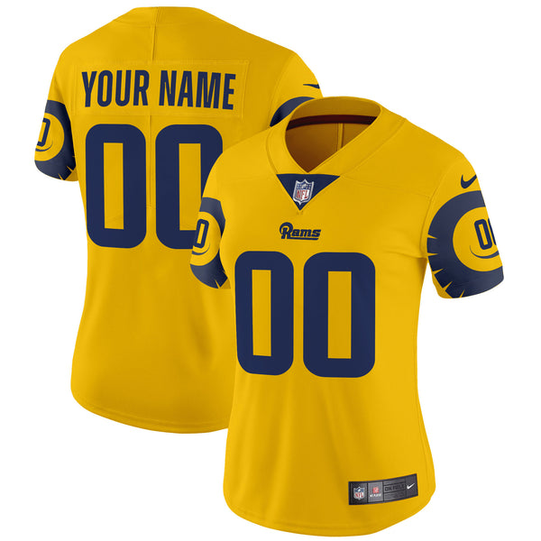 Rams Special Vapor Limited Custom Jersey - All Stitched