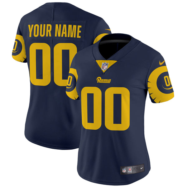 Rams Special Vapor Limited Custom Jersey - All Stitched