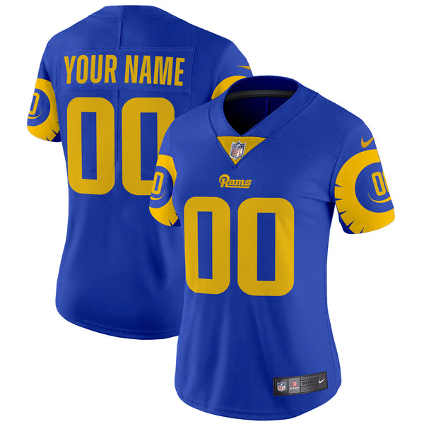 Rams Special Vapor Limited Custom Jersey - All Stitched