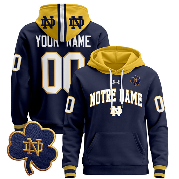 Notre Dame Fighting Irish 2024 Custom Pullover Hoodie V2 - All Stitched