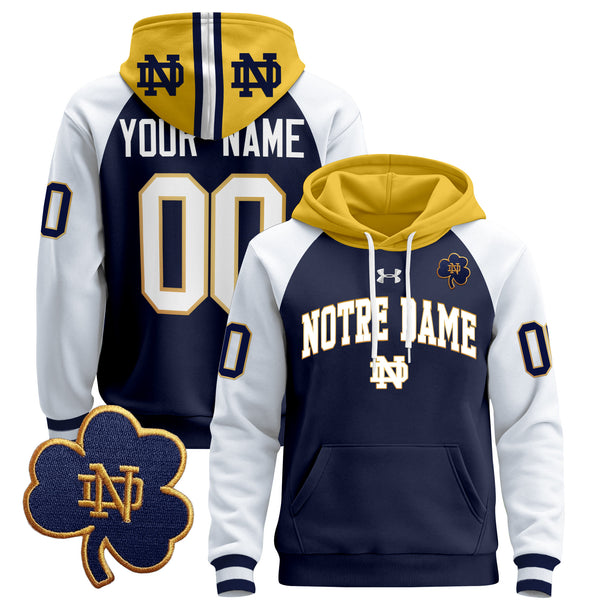 Notre Dame Fighting Irish 2024 Custom Pullover Hoodie V2 - All Stitched