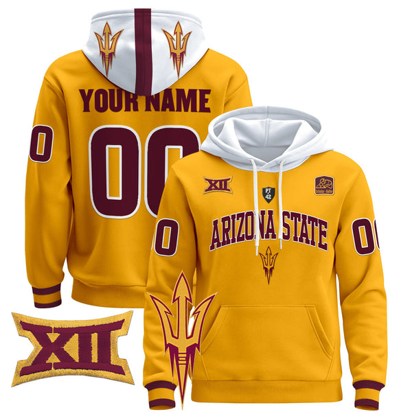 Arizona State Sun Devils 2024 Custom Pullover Hoodie V2 - All Stitched