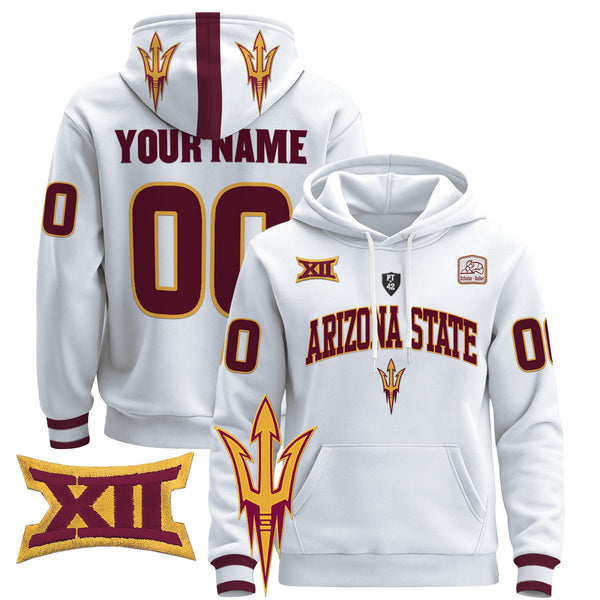 Arizona State Sun Devils 2024 Custom Pullover Hoodie V2 - All Stitched