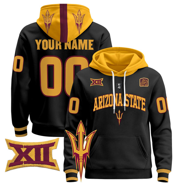 Arizona State Sun Devils 2024 Custom Pullover Hoodie V2 - All Stitched