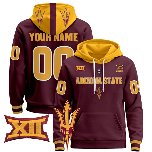 Arizona State Sun Devils 2024 Custom Pullover Hoodie V3 - All Stitched