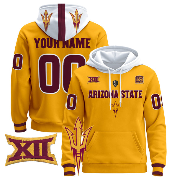 Arizona State Sun Devils 2024 Custom Pullover Hoodie V3 - All Stitched