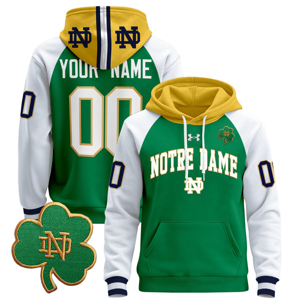 Notre Dame Fighting Irish 2024 Custom Pullover Hoodie V2 - All Stitched