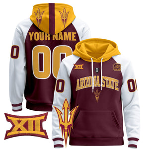 Arizona State Sun Devils 2024 Custom Pullover Hoodie V2 - All Stitched