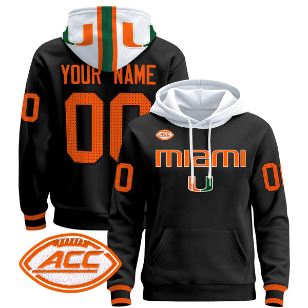 Miami Hurricanes 2024 Custom Pullover Hoodie V3 - All Stitched