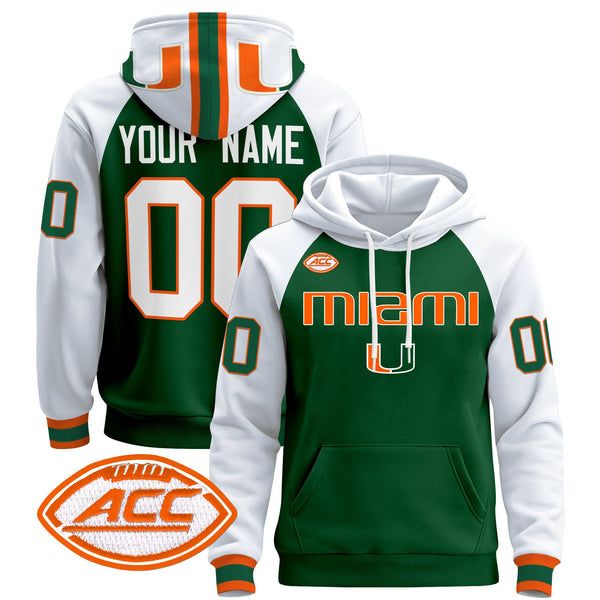 Miami Hurricanes 2024 Custom Pullover Hoodie V3 - All Stitched