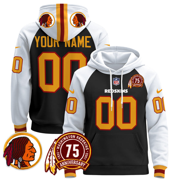 Washington Redskins 2024 Custom Pullover Hoodie V2 - All Stitched