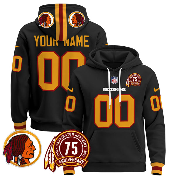Washington Redskins 2024 Custom Pullover Hoodie V2 - All Stitched