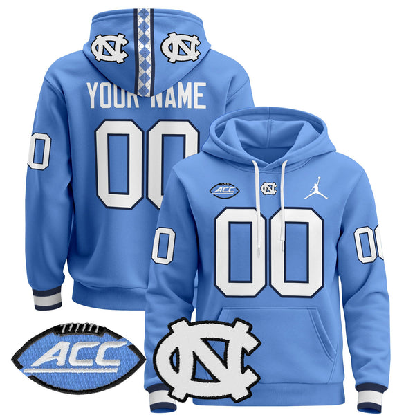 North Carolina Tar Heels 2024 Custom Pullover Hoodie - All Stitched