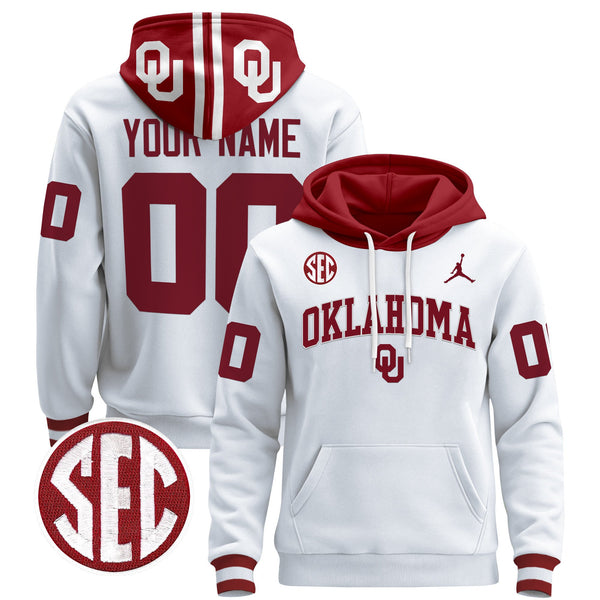 Oklahoma Sooners 2024 Custom Pullover Hoodie V2 - All Stitched