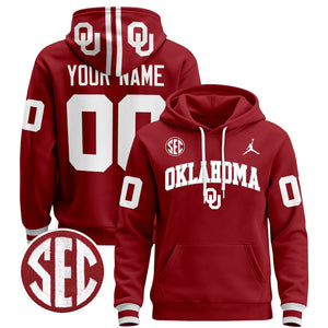 Oklahoma Sooners 2024 Custom Pullover Hoodie V2 - All Stitched