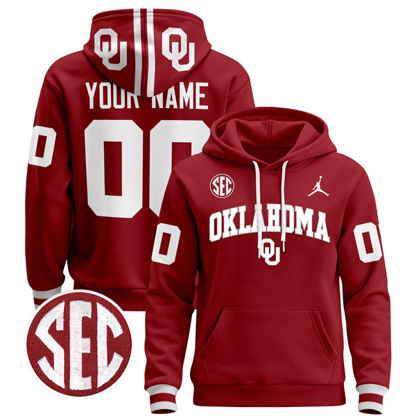 Oklahoma Sooners 2024 Custom Pullover Hoodie V2 - All Stitched