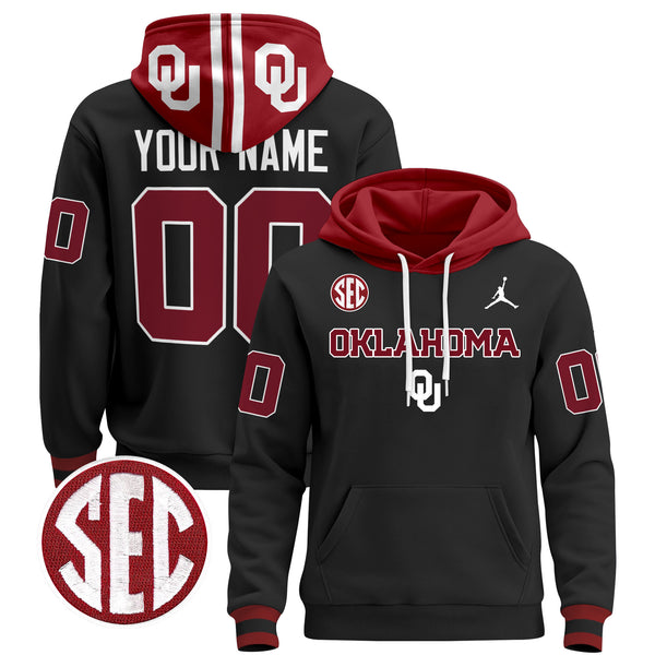 Oklahoma Sooners 2025 Custom Pullover Hoodie V3 - All Stitched