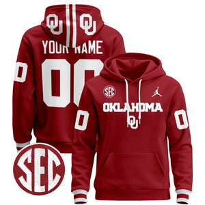 Oklahoma Sooners 2025 Custom Pullover Hoodie V3 - All Stitched