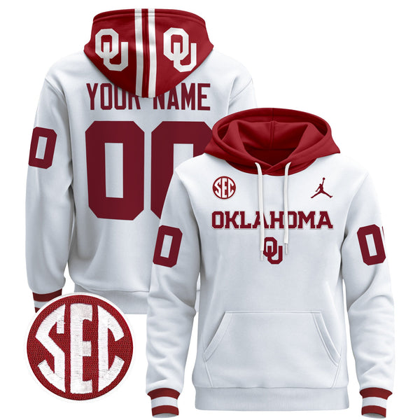 Oklahoma Sooners 2025 Custom Pullover Hoodie V3 - All Stitched